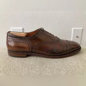 13D Alden 9084 Cigar Shell Cordovan Medallion Tip Bal Horween USA Alden 9084 Cigar Shell Cordovan Medallion Oxfords | Used  main image 4